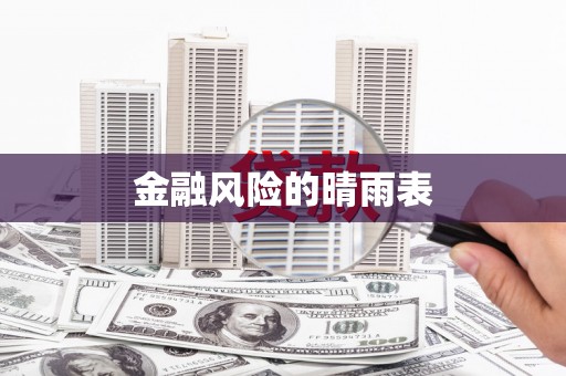 迪庆金融风险的晴雨表