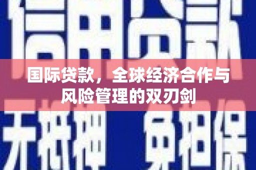 迪庆国际贷款，全球经济合作与风险管理的双刃剑
