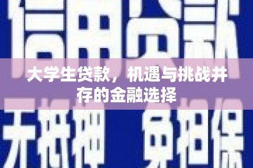 迪庆大学生贷款，机遇与挑战并存的金融选择