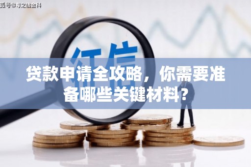 迪庆贷款申请全攻略，你需要准备哪些关键材料？
