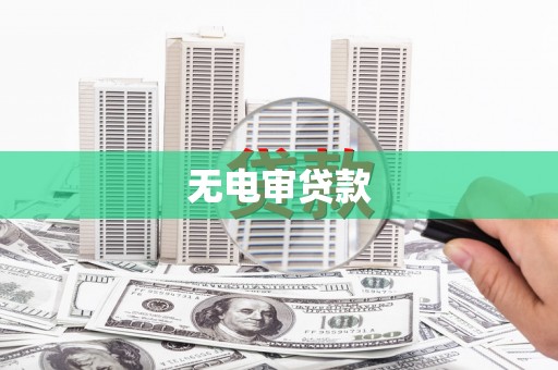 迪庆无电审贷款