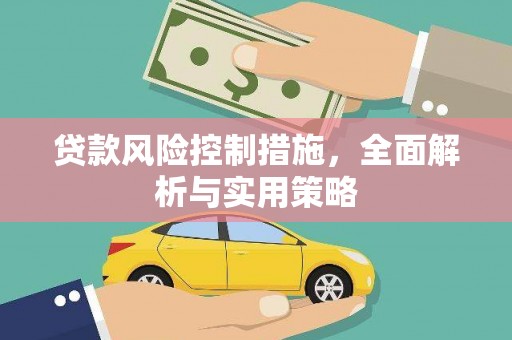 迪庆贷款风险控制措施，全面解析与实用策略