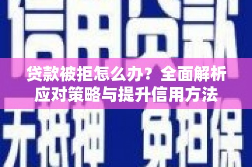 迪庆贷款被拒怎么办？全面解析应对策略与提升信用方法