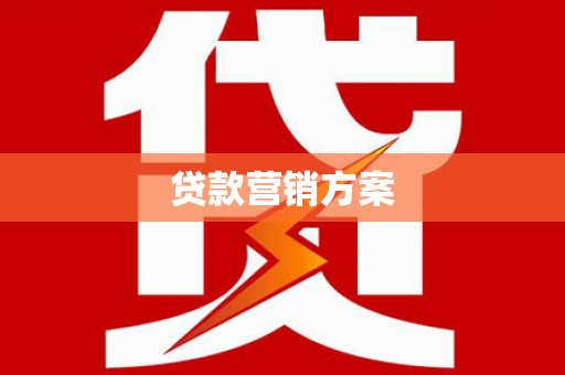 迪庆贷款营销方案