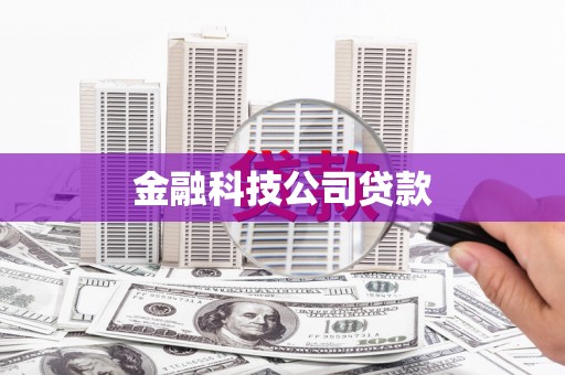 迪庆金融科技公司贷款