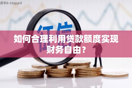 迪庆如何合理利用贷款额度实现财务自由？