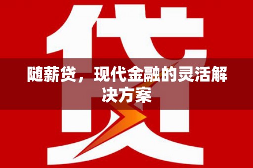 迪庆随薪贷，现代金融的灵活解决方案