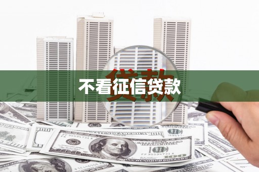 迪庆不看征信贷款