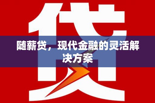 迪庆随薪贷，现代金融的灵活解决方案