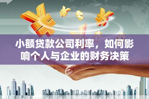 迪庆小额贷款公司利率，如何影响个人与企业的财务决策