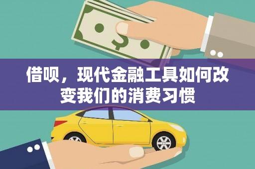 迪庆借呗，现代金融工具如何改变我们的消费习惯