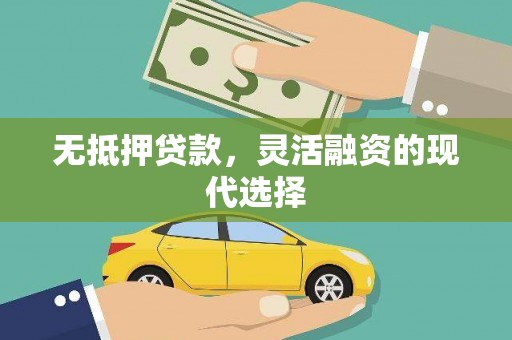 迪庆无抵押贷款，灵活融资的现代选择