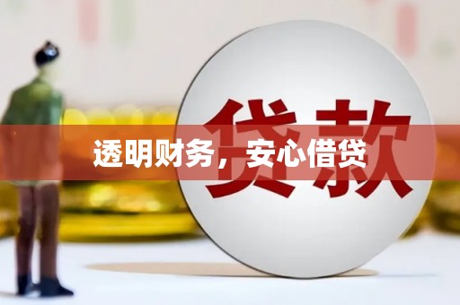 迪庆透明财务，安心借贷