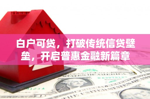 迪庆白户可贷，打破传统信贷壁垒，开启普惠金融新篇章
