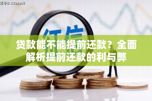 迪庆贷款能不能提前还款？全面解析提前还款的利与弊