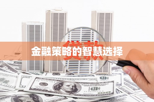 迪庆金融策略的智慧选择