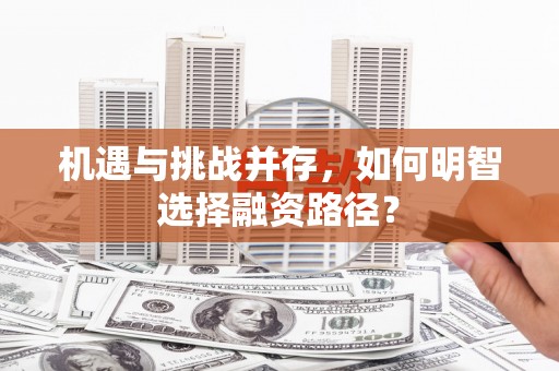 迪庆机遇与挑战并存，如何明智选择融资路径？
