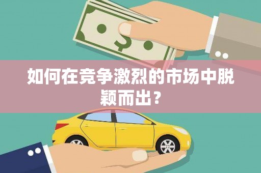 迪庆如何在竞争激烈的市场中脱颖而出？