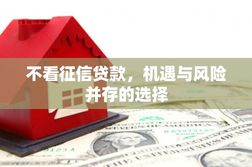 迪庆不看征信贷款，机遇与风险并存的选择
